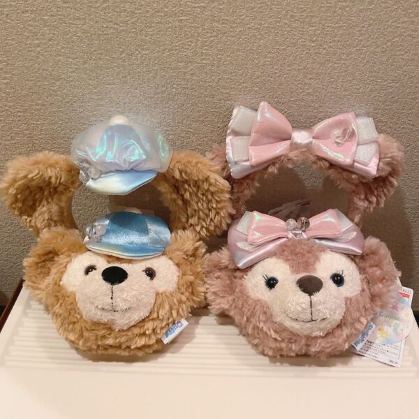 4点 セット ディズニー ダッフィー シェリーメイ ぬいぐるみ パスケース ポーチ 20周年 カラフルハピネス ファンスプ