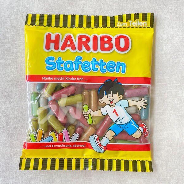 HARIBO【日本未販売】staffeten 160g リコリス ラクリッツ ハリボーグミ 黒いグミ まずいグミ タイヤグミ
