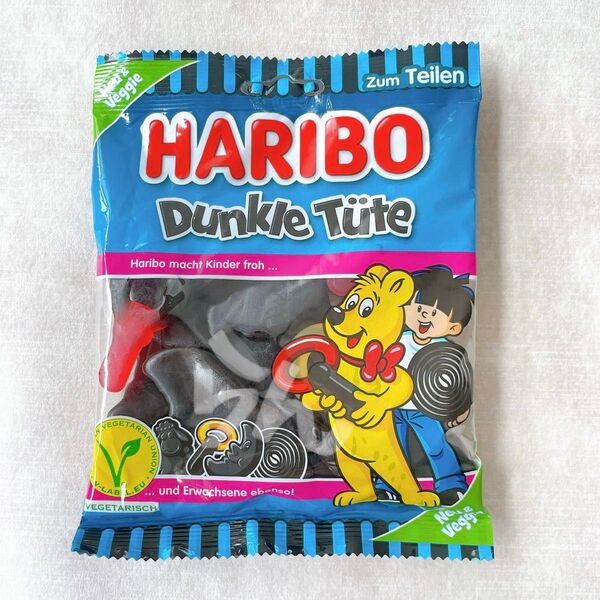HARIBO【日本未販売】Dunkle Tute 175g リコリス 黒いグミ まずいグミ