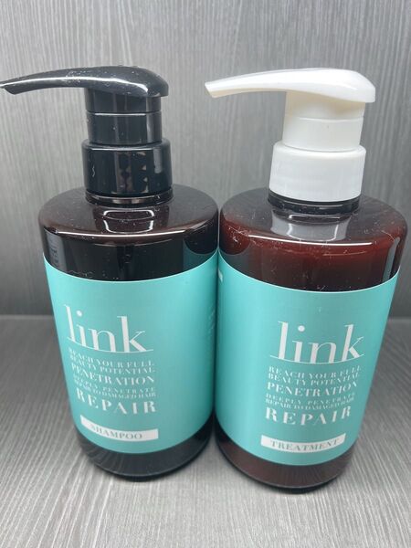【新品未使用】linkリンクシャンプー&トリートメント500ml