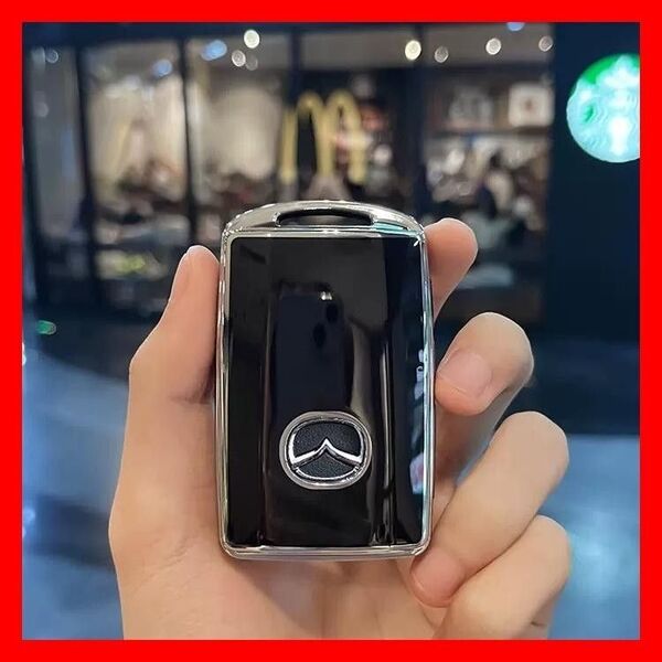 マツダ キーケース TPU キーカバー CX-8 CX-5 CX-3 CX-30 MAZDA3/2 MX-30 CX-60 黒