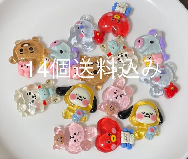 ホイップデコパーツ キャラクター 14個入り