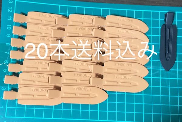 ホイップデコ 前髪クリップ ヘアピン 薄い茶色