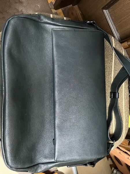 新品同様 SOMES SADDLE ショルダーバッグ グリーン PR-26 ソメスサドル レザー ビジネス