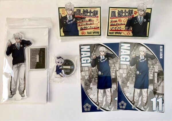 ブルーロック 凪誠士郎 ヴィレヴァン アクリルスタンド ネームバッジ ポストカード