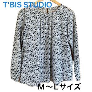【T'BIS STUDIO】花柄トップス サイズM〜L 綿100%