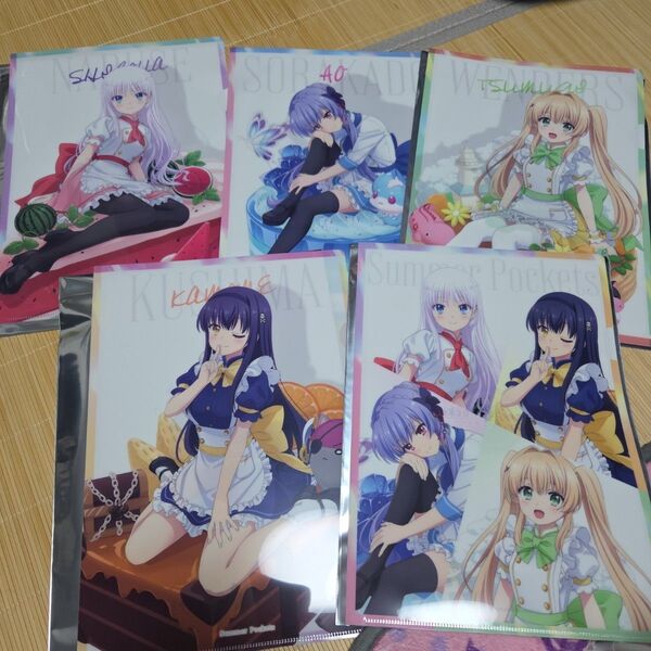 サマーポケッツ アトレ秋葉原 アニシュガ クリアファイル コンプリート