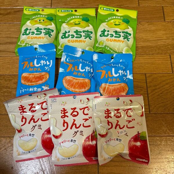 まるでりんごグミ★フルしゃりグミみかん★むっち実 GUMMY 青りんご味レア商品
