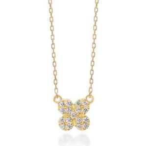 アーカー ペタルパヴェ ネックレス 18k ダイヤ