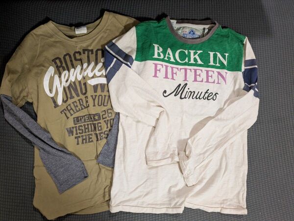 子供服 長袖Tシャツ 2枚セット 140cm トップス