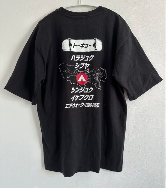 AIR WALK エアウォーク カタカナ Tシャツ M 刺繍ロゴ スケーター