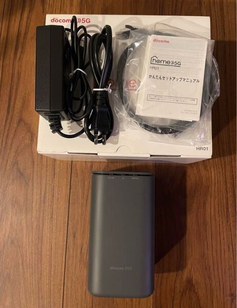 docomo home 5G HR01 ダークグレー(楽天モバイル設定済み)