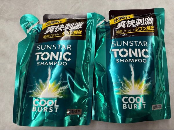 SUNSTAR TONIC サンスター トニック クールバースト 爽快頭皮ケアシャンプー 詰め替え用340ml×2