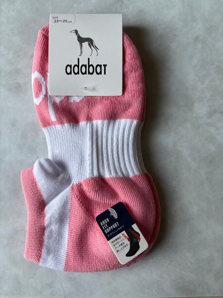 adabat アダバット ソックス レディース ゴルフ ピンク 23-25cm 抗菌防臭 靴下