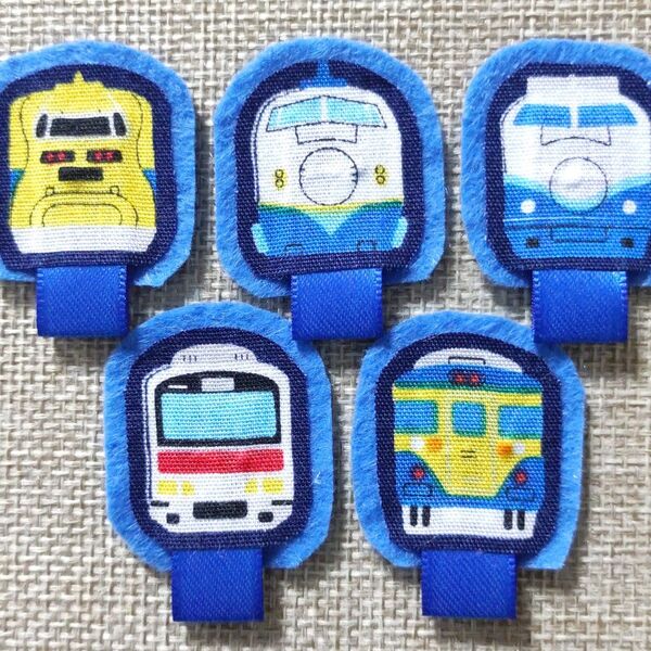 p595 新幹線 電車 お名前付け ワッペン ☆ アップリケ 男の子 名札ワッペン