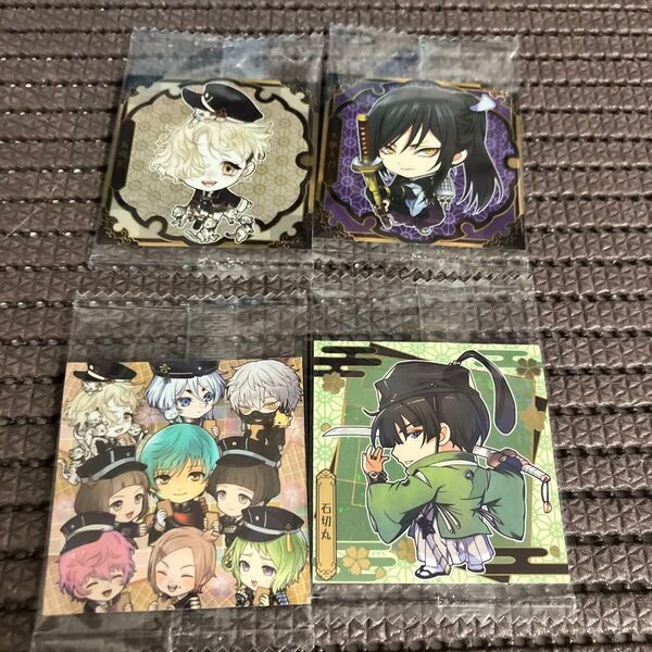刀剣乱舞 にふぉるめーしょん ウエハース 石切丸 太郎太刀 五虎退 粟田口シークレット シール4枚