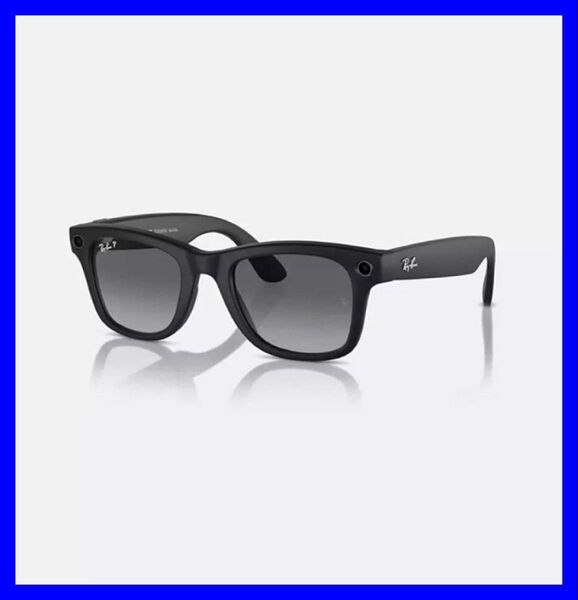 レイバン メタ サングラス ブラック Wayfarer Ray-Ban Meta 偏光レンズ