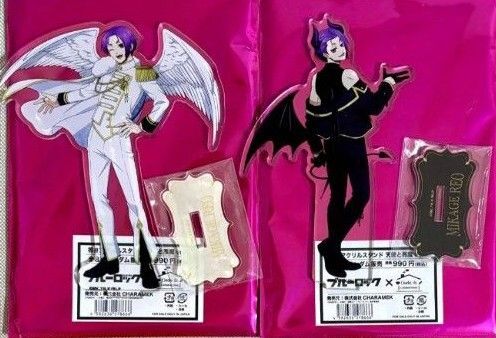 ブルーロック ファボテリア 天使と悪魔 アクリルスタンド 御影 玲王セット シール FavoteriaA ANGEL&DEVIL