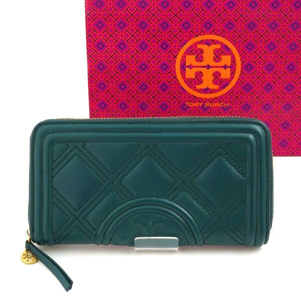 新品未使用 TORY BURCH 長財布 T柄 Tロゴ ラウンド デカロゴ