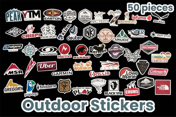 アウトドア ブランド Outdoor Sticker 防水ステッカー50枚セット