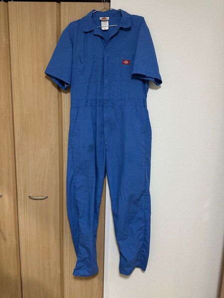つなぎ ディッキーズ オールインワン Dickies 作業着 古着 半袖 カバーオール ワークウエア US古着