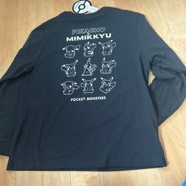新品タグ付き ポケモン ピカチュウ 長袖tシャツ 3L