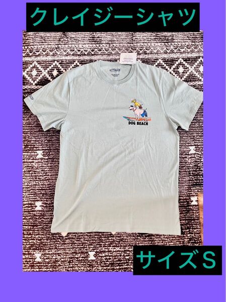 【新品】CRAZY SHIRTS クレイジーシャツ DOG BEACH サイズS 半袖Tシャツ USA S 古着