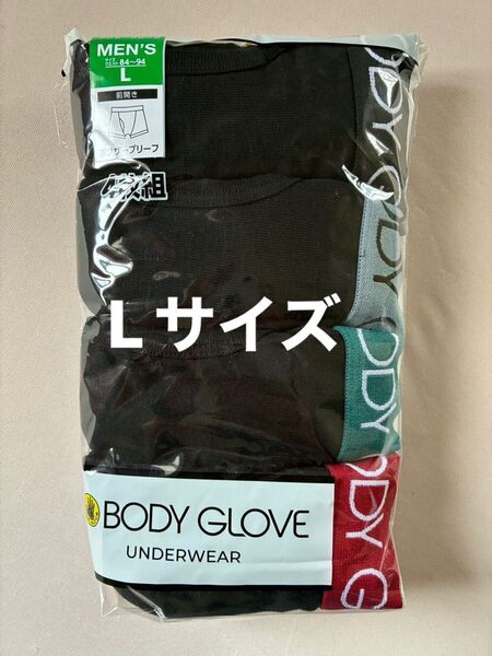 BODY GLOVE メンズ ボクサーブリーフ 前開き Lサイズ 4枚組 綿混素材