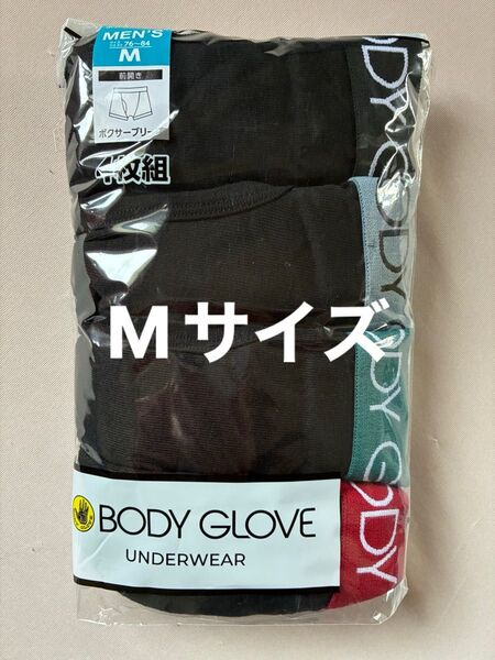 BODY GLOVE メンズ ボクサーブリーフ 前開き Mサイズ 4枚組 綿混素材