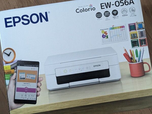 【未使用/納品書有】EPSON プリンター EW-056A インク無