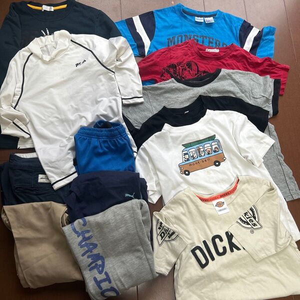 子供服 まとめ売り 130㎝ 140㎝ 13点 男の子 洋服 半袖 長袖 ズボン Tシャツ