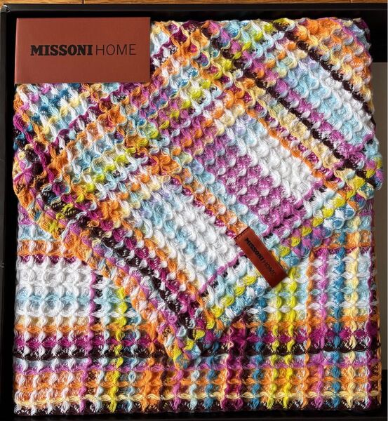 MISSONI HOME ミッソーニ モウキューブ ワッフル バスタオル マルチカラー 未使用