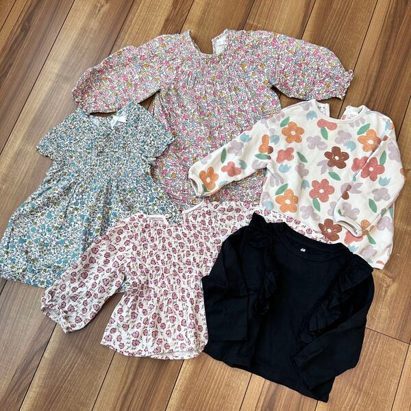 ZARA H&M キッズ ワンピース トップス まとめ売り 花柄 女の子服 おしゃれ 子供服