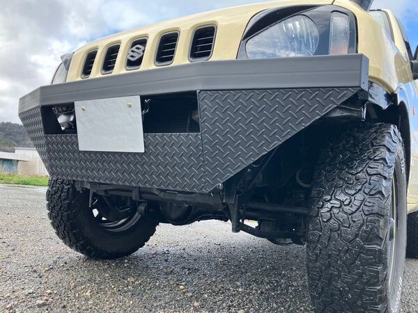 ジムニー JB23 フロントバンパー 艶消しブラック
