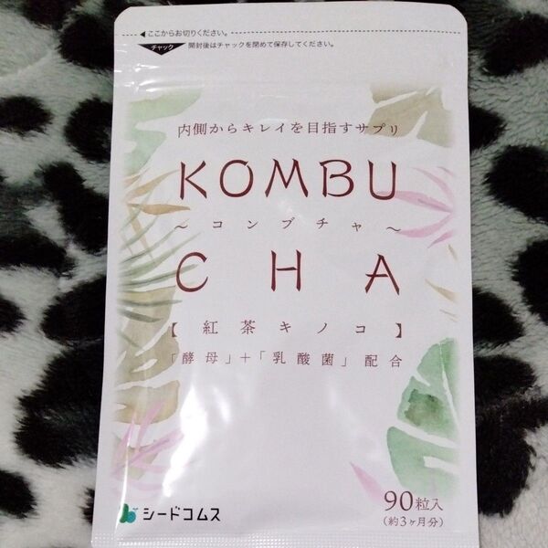 シードコムス コンブチャ ダイエット 紅茶キノコ 酵母 乳酸菌配合 3ヶ月