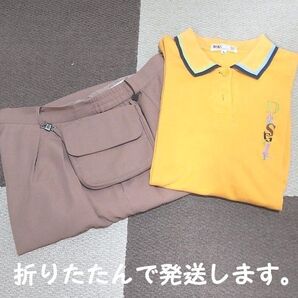 ダックス DAKS ゴルフウェア ポロシャツ&ハーフパンツ ボール入れポーチ セット