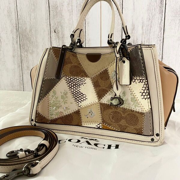 【美品☆希少モデル】COACH コーチ ドリーマー ハンドバッグ ショルダーバッグ 2way モザイク マルチカラー