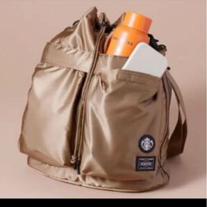 PORTER コーヒービーンシェイプ 2WAY ツールバッグ ラテベージュ ポーター ショルダーバッグ スターバックス