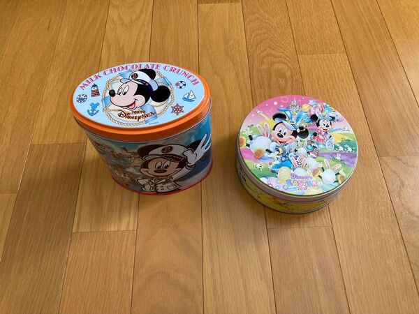 ディズニーランド ディズニーシー お菓子の缶 2点セット 缶のみ
