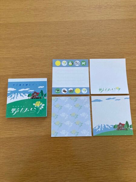 おすそわけ Green Flash レトロノーム メモパッド スクエア ペンション野ばら 4柄×5枚=20枚 おまけ4枚付き