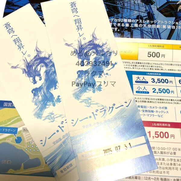 福岡 海の中道 シードラグーン チケット 2枚