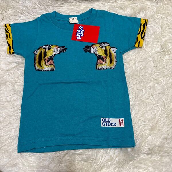 未使用【ANAP KIDS 】アナップキッズ トラ柄 Tシャツ 半袖トップス サイズ110