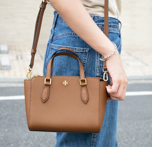 美品トリーバーチ TORY BURCH ショルダーバッグ キャメル