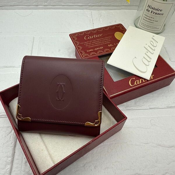 美品!Cartier カルティエ マストライン 二つ折り財布 コインケース