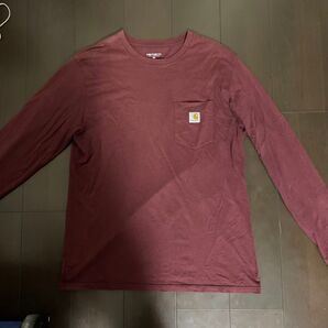 Carhartt ロンT XL 赤紫色