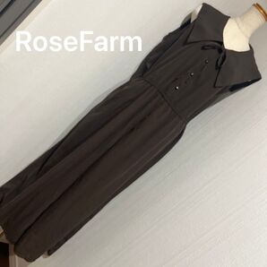 大人かわいいRoseFarm ローズファーム オールインワン サロペット パンツドレス セーラー襟