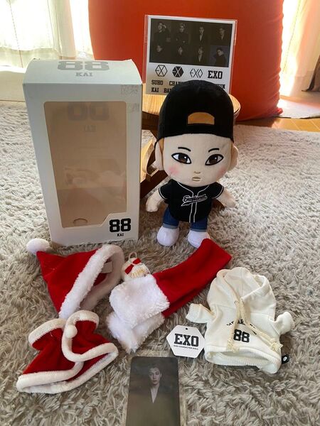 EXO カイ ぬいぐるみ着せ替えつき シール トレカ ぬいぐるみ