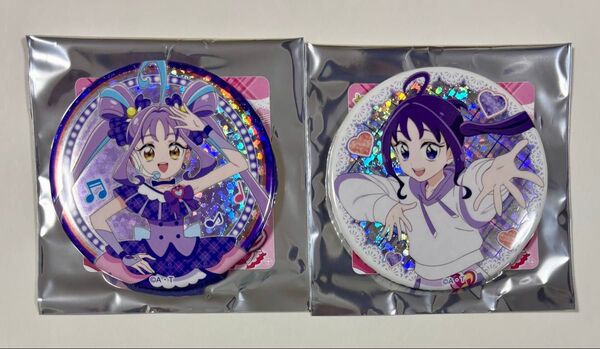 キミとアイドルプリキュア ホログラム缶バッジ キュアキュンキュン 紫雨こころ