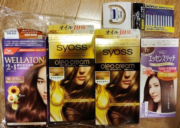 白髪染め ヘアカラー ウエラトーン×1 サイオス×2 パオンエッセンスリッチ コーム