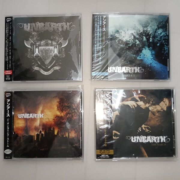 【廃盤】 アンアース 4枚セット 国内盤帯付き 送料無料 UNEARTH メタルコア